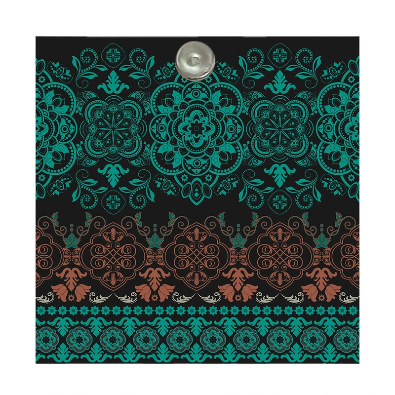 آینه جیبی مدل فانتزی ترنج و حاشیه کد A033