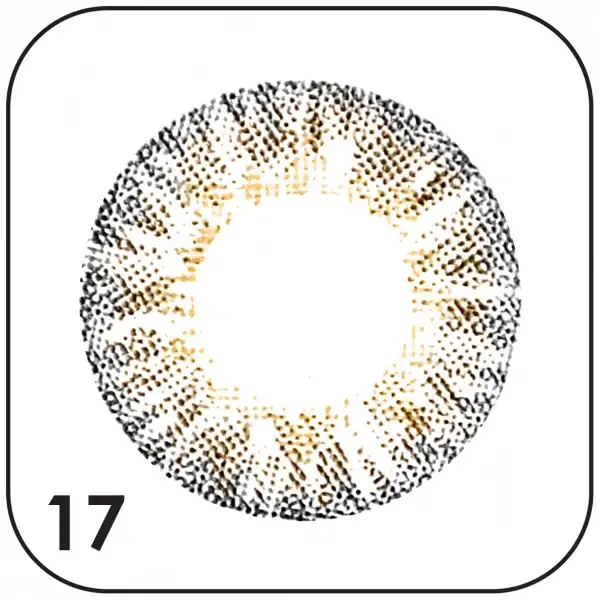 لنز چشم بیوتی شماره 17 رنگ عسلی دور خاکستری