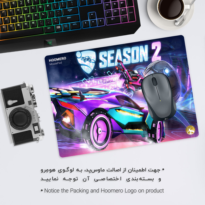 ماوس پد هومرو طرح بازی Rocket League مدل A2273 1