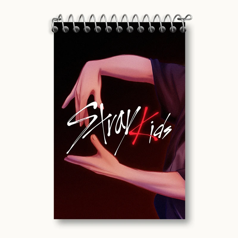 دفتر یادداشت 50 برگ خندالو مدل استری کیدز (Stray Kids) کد F1997