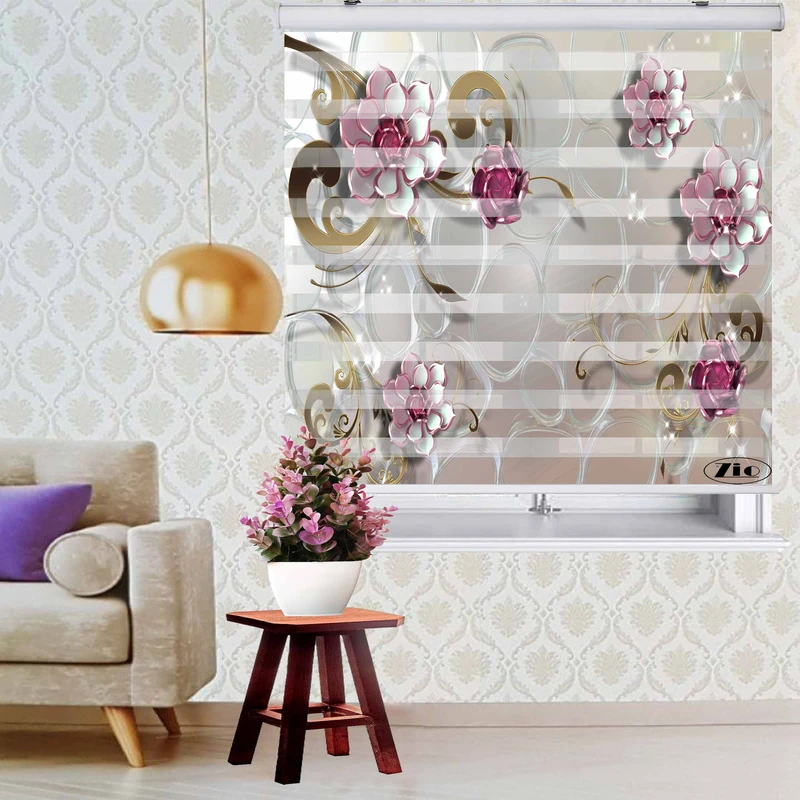  پرده زبرا زیو مدل 3d1041 سایز 150x150 سانتی متر