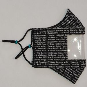 ماسک پارچه ای طرح روزنامه ای