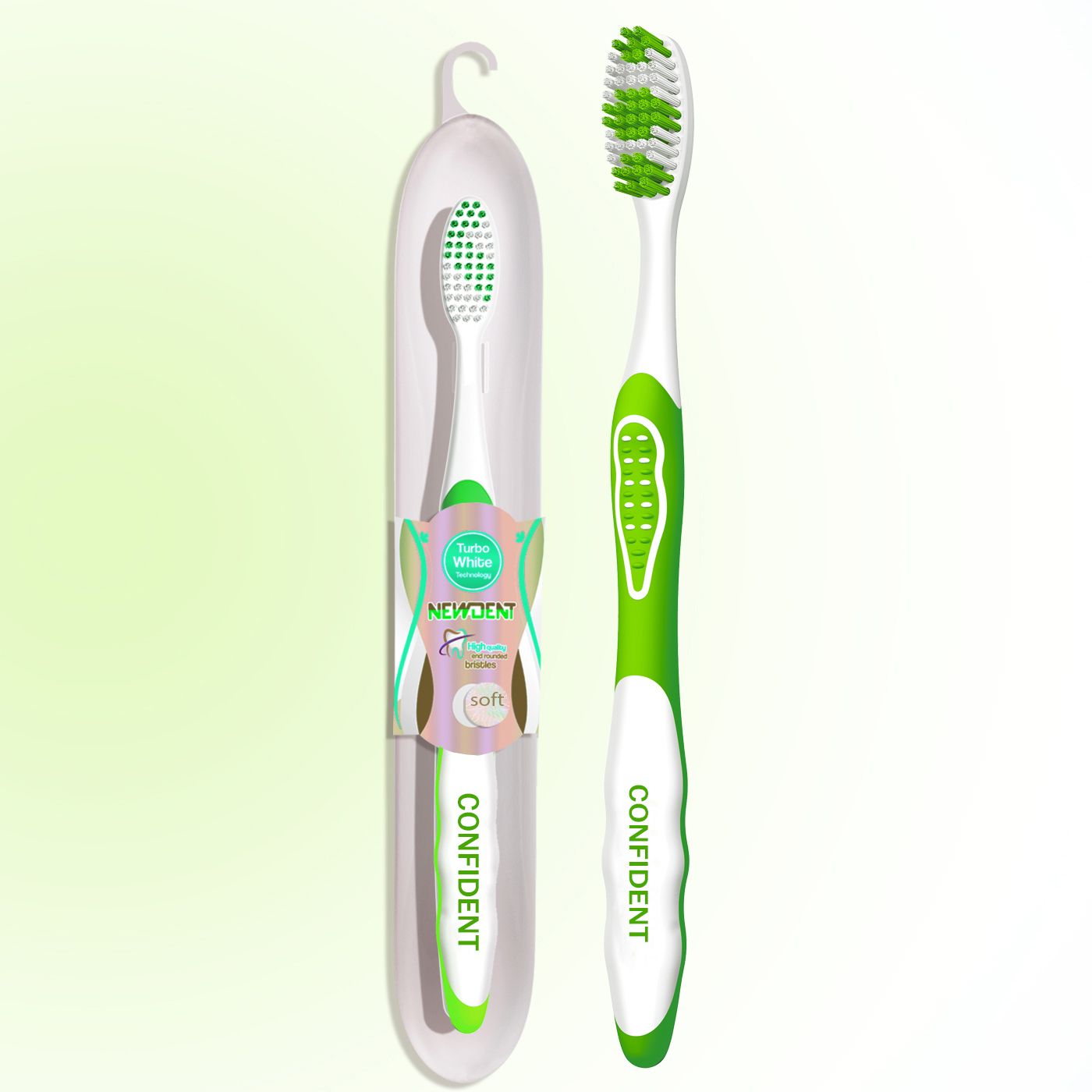 مسواک کانفیدنت مدل Pearl Travel Pack با برس نرم -  - 2