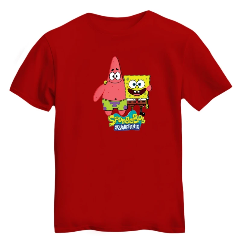 تی شرت آستین کوتاه زنانه مدل باب اسفنجی کد ۱