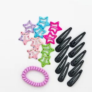 ست گیره و سنجاق مو دخترانه شادن مدل M512 مجموعه 21 عددی