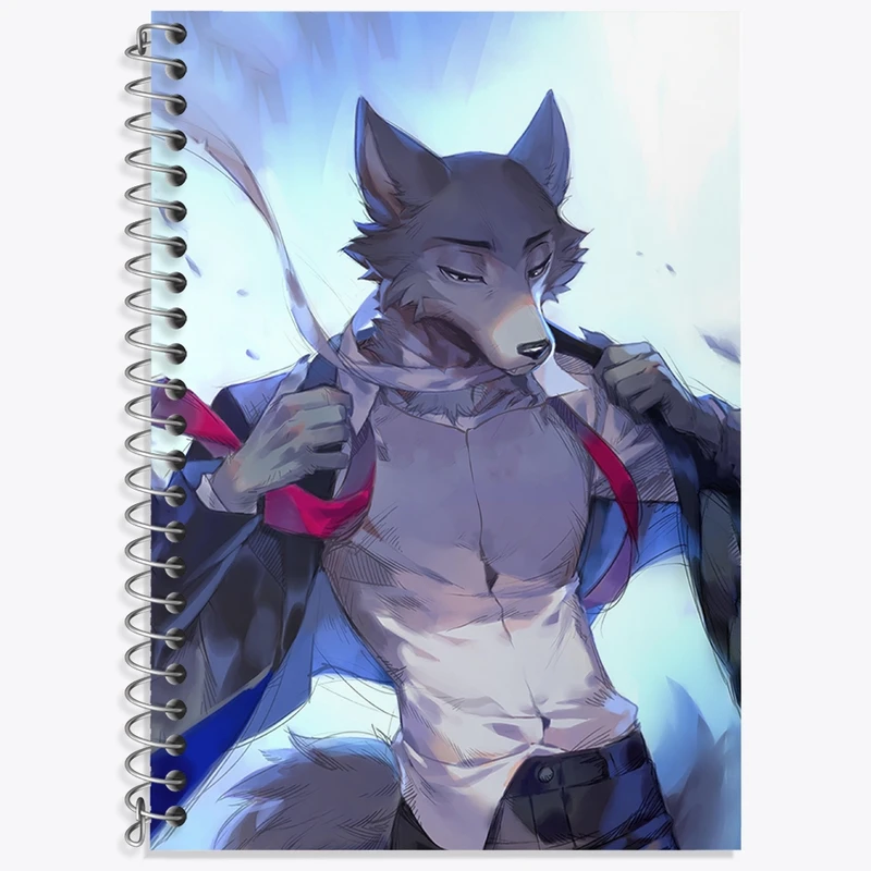 دفتر زبان 50 برگ خندالو مدل سه خط طرح لگوشی انیمه بیستارز کد 33461