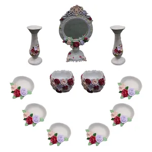 مجوعه ظروف هفت سین 11 پارچه مدل گل رز کد SR-11