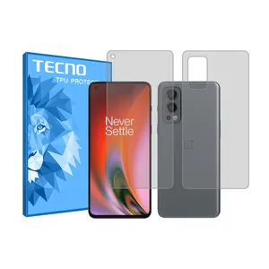 Tecno HyGEL model transparent screen protector suitable for OnePlus Nord 2 5G mobile phone along with back protector