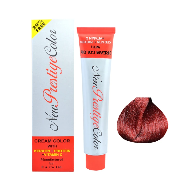 رنگ مو نیو پرستیژکالر  شماره 6.46 حجم 120 میلی لیتر رنگ بلوند مسی قرمز تیره