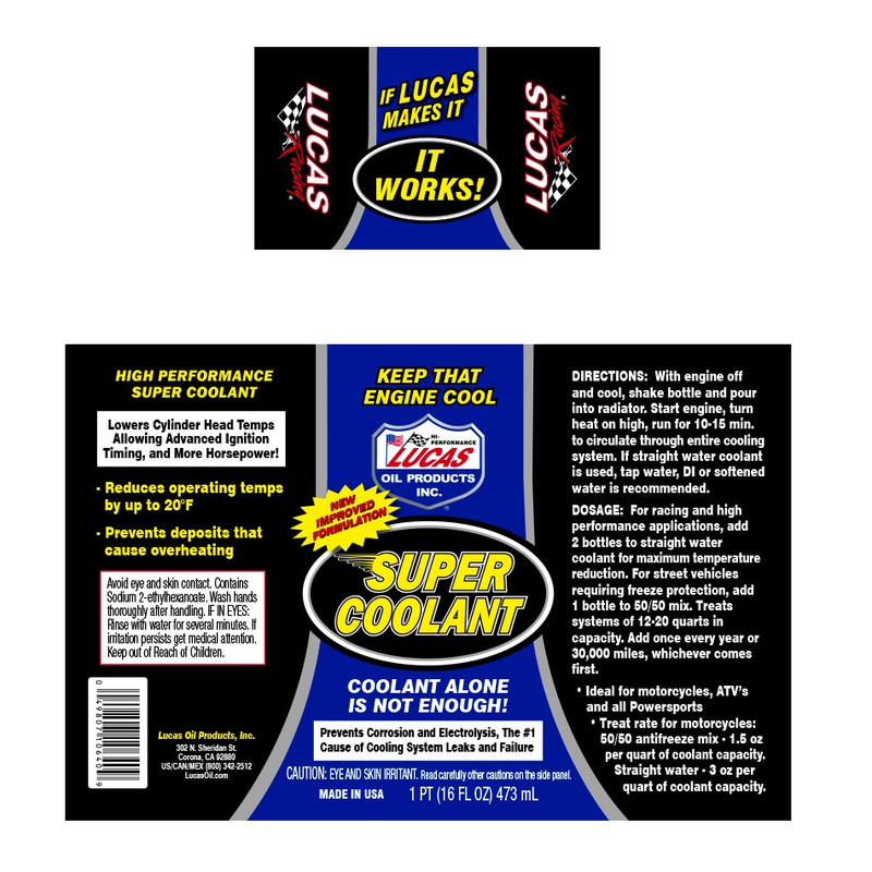 ضدیخ و ضدجوش و کولانت لوکاس مدل Super Coolant حجم 473 میلی لیتر