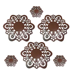 زیر بشقابی مدل D159  بسته 3 عددی به همراه زیر لیوانی