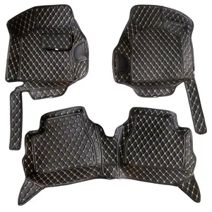 کفپوش 5 بعدی خودرو مدل چرم گلدوزی مناسب برای اطلس