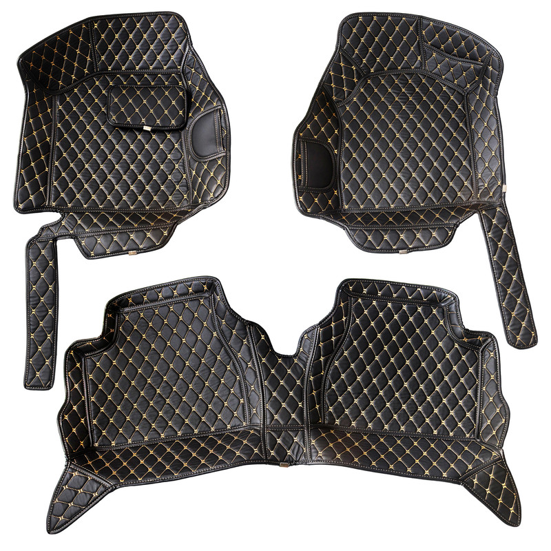 کفپوش 5 بعدی خودرو مدل چرم گلدوزی مناسب برای اطلس