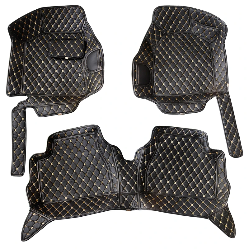 کفپوش5بعدی خودرو مدل چرم گلدوزی مناسب برای اطلس