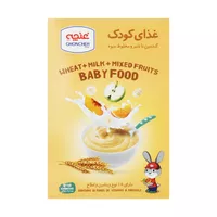 غذای کودک گندمین با شیر و مخلوط میوه غنچه - 250 گرم 