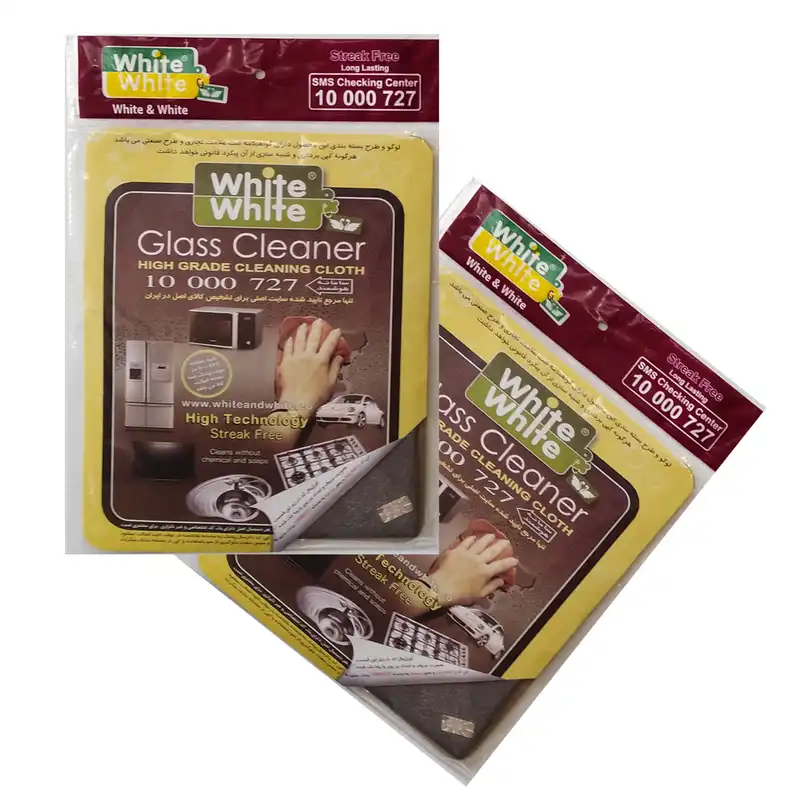 دستمال نظافت خودرو وایت اند وایت مدل W_01 بسته 2 عددی