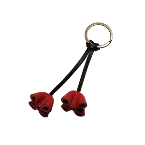 جاکلیدی چرمی مدل گل