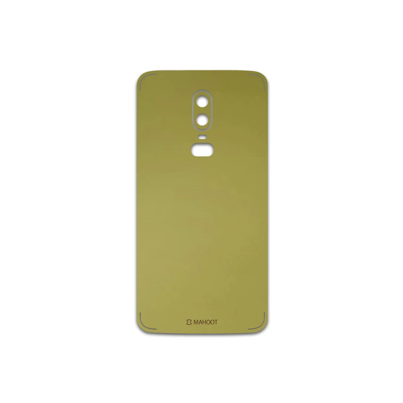 برچسب پوششی ماهوت مدل Matte-Gold مناسب برای گوشی موبایل وان پلاس 6