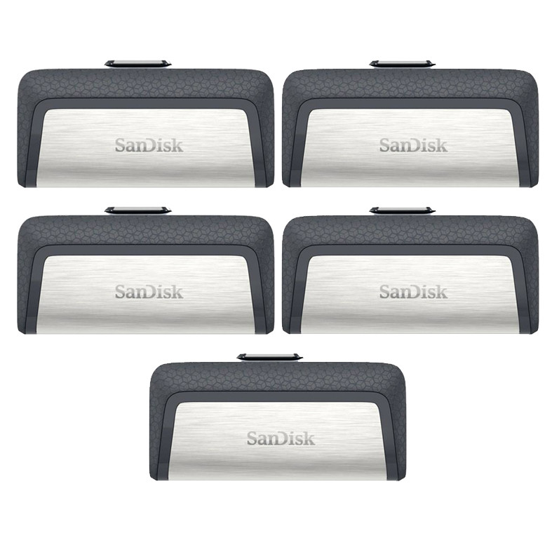 فلش مموری سن دیسک مدل Ultra Dual Drive USB Type-C ظرفیت 16 گیگابایت بسته 5 عددی