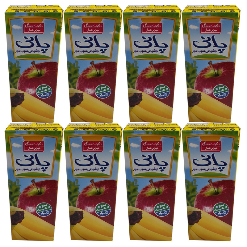 آبمیوه سیب موز پانی شیرین عسل - 200 میلی لیتر بسته 8 عددی