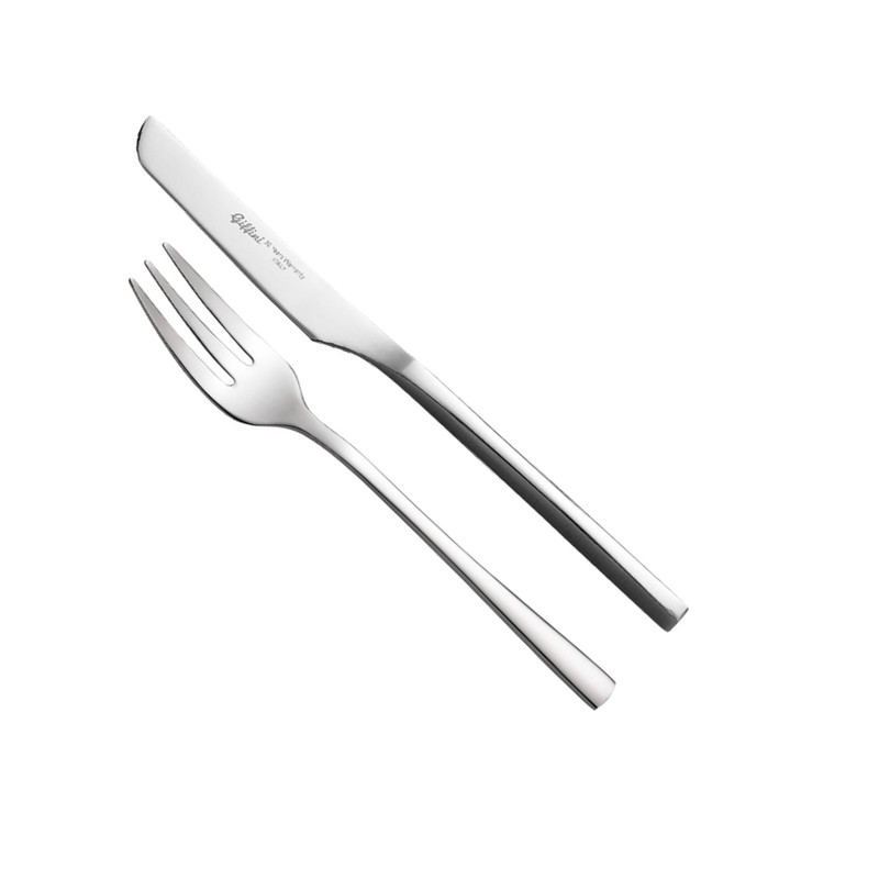 کارد و چنگال میوه خوری 2 پارچه جی فی نی مدل G-10 مناسب 1 نفر