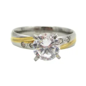 انگشتر زنانه مدل تک نگین کد SH 1028