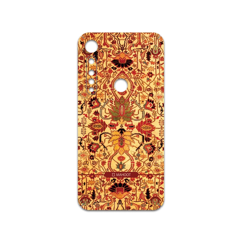 برچسب پوششی ماهوت مدل Persian-Carpet-Yellow مناسب برای گوشی موبایل موتورولا One Vision Plus