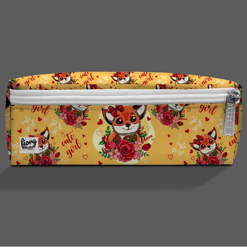 جامدادی مستر راد مدل سه زیپ طرح روباه شگفت انگیز کد fiory 2508