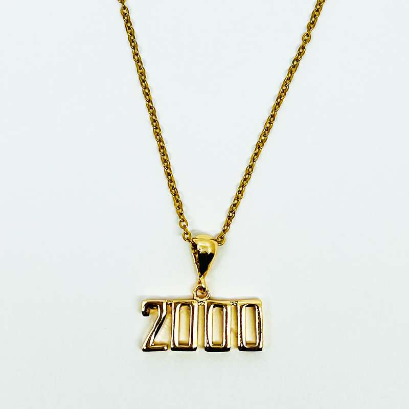 گردنبند زنانه مدل میلادی کد 2000