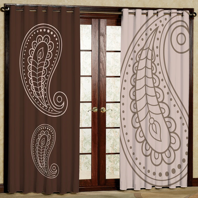 پرده مدل مخمل پانچی کد 1363aT2 سایز 200x140 سانتی متر