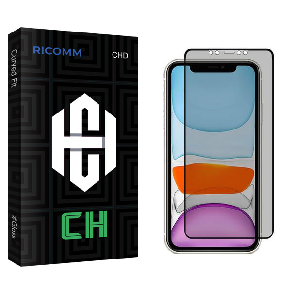 محافظ صفحه نمایش حریم شخصی ریکام مدل CH2 مناسب برای گوشی موبایل اپل iPhone XR