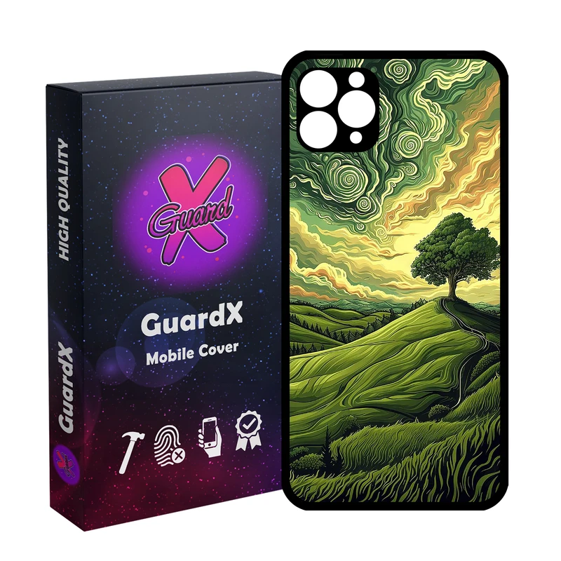کاور گارد ایکس طرح دشت سبز مدل Glass10790 مناسب برای گوشی موبایل اپل iPhone 11 Pro Max