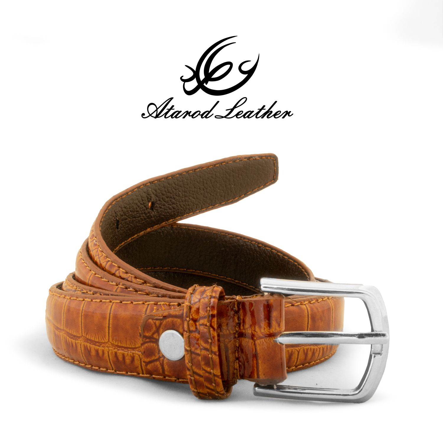 کمربند زنانه چرم عطارد مدل چرم طبیعی کد B54 -  - 8