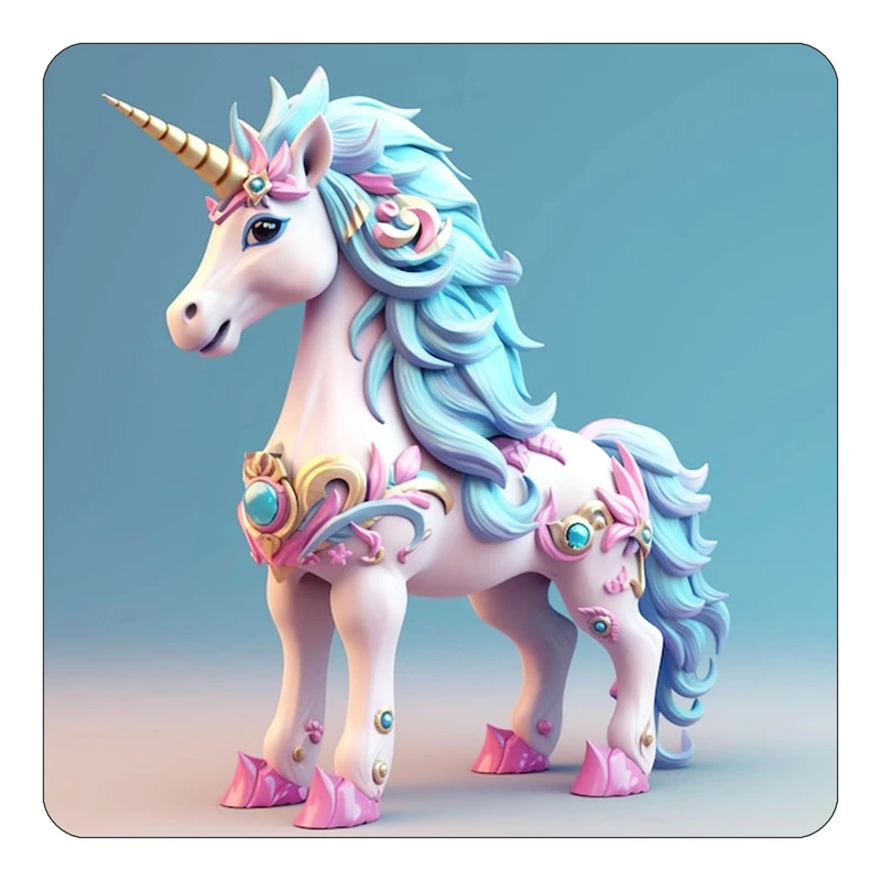 مگنت کاکتی طرح اسب تک شاخ و یونیکورن مدل mp29116