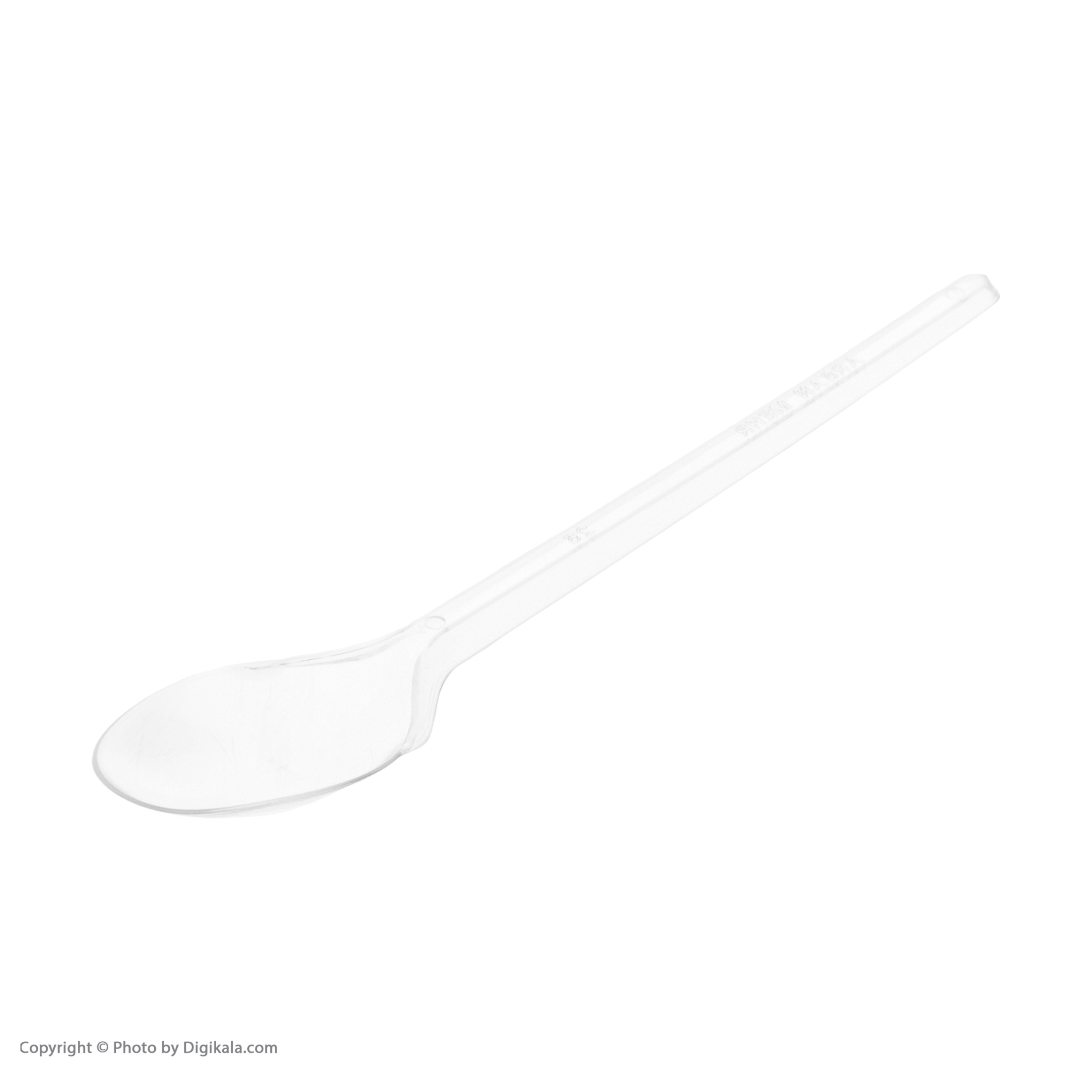 قاشق یکبار مصرف مدل 09 بسته 100 عددی