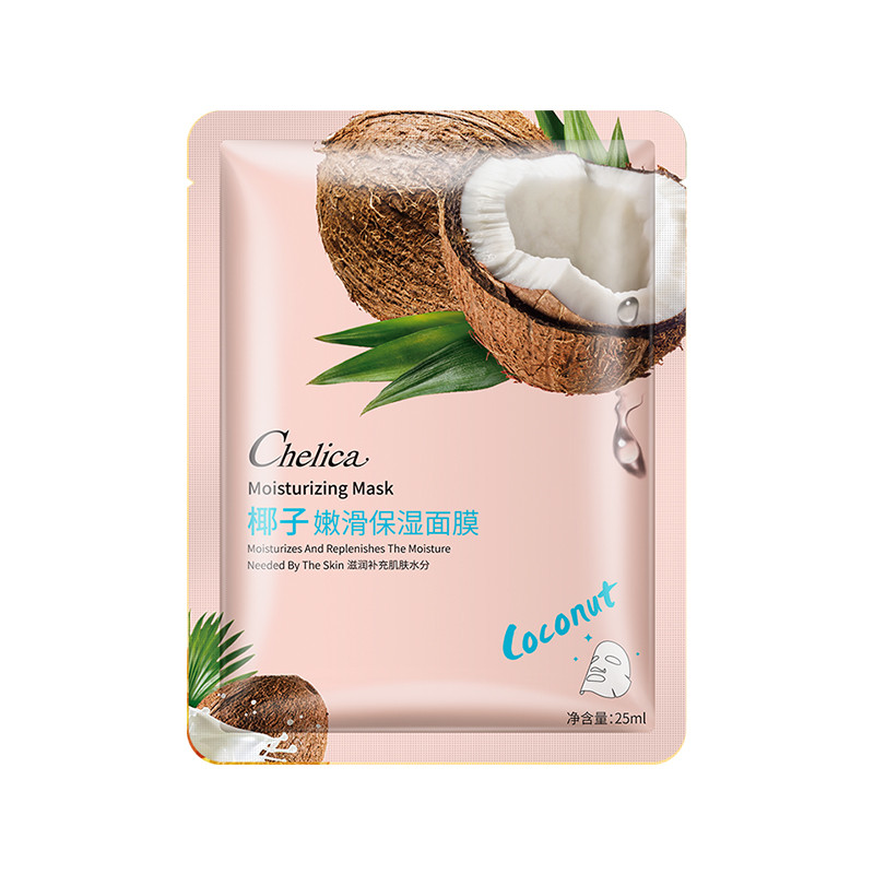ماسک صورت چلیکا مدل مرطوب کننده و بازسازی حجم 25 میلی لیتر بسته 4 عددی