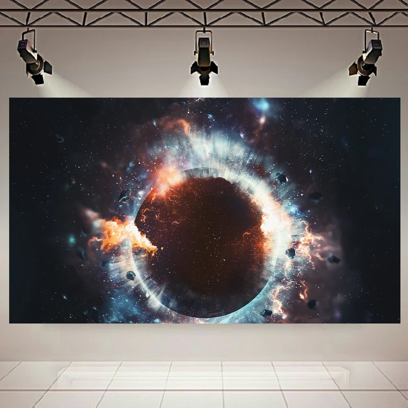 تابلو شاسی طرح کهکشان و ستارگان مدل انهدام کره زمین کدAR590