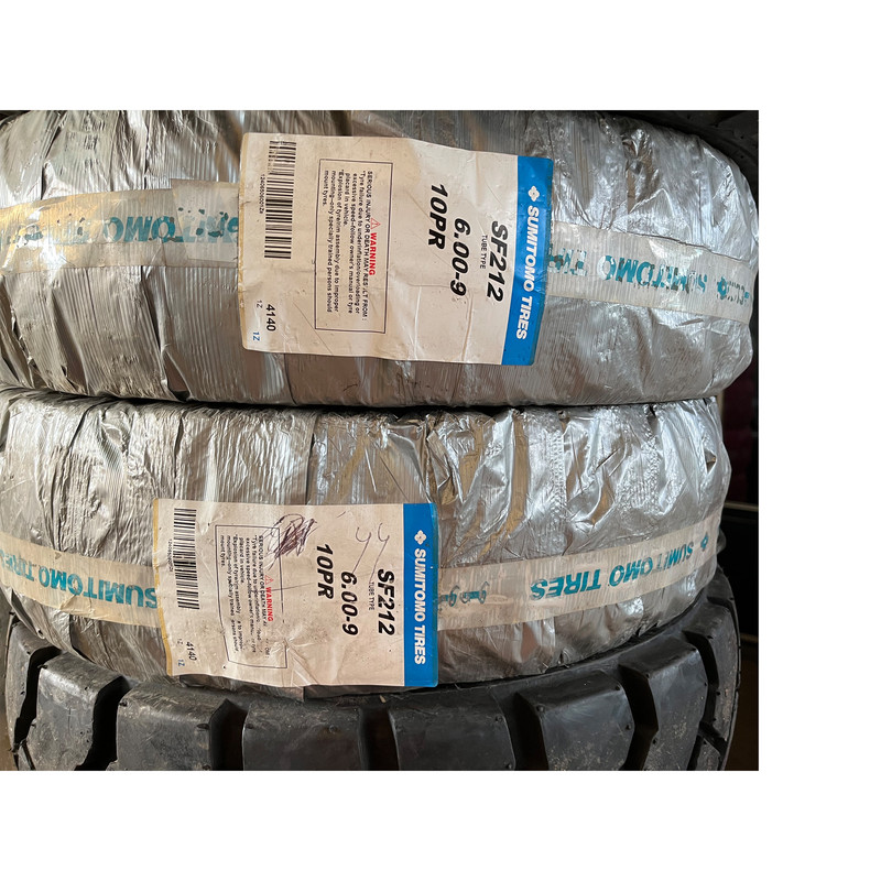 لاستیک لیفتراک سومیتومو مدل SF212 سایز 9-600 - دو حلقه لاستیک لیفتراک سومیتومو مدل SF212 سایز 9-600 - دو حلقه