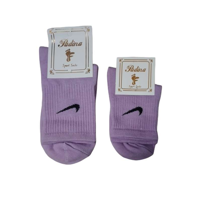 جوراب دخترانه پادینا مدل مادر و دختر بسته دو عددی