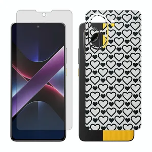 Glass Together model matte screen protector suitable for Xiaomi Poco X7 Pro mobile phone with back cover sticker