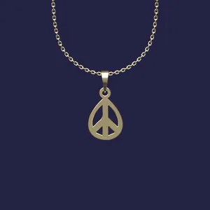 گردنبند طلا 18 عیار زنانه مدوپد مدل هندسی کد Z2-1-1205