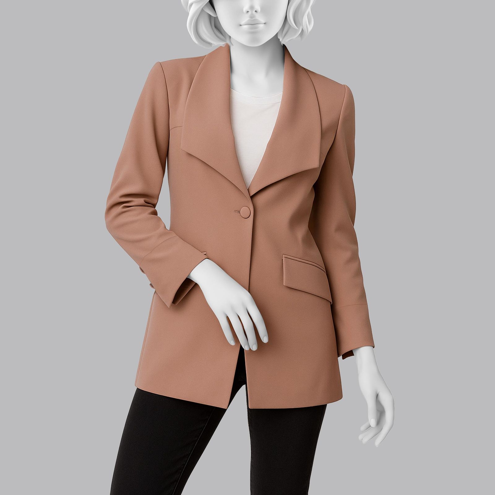 مانتو کتی زنانه السانا مدل طنین کد 144707 -  - 1