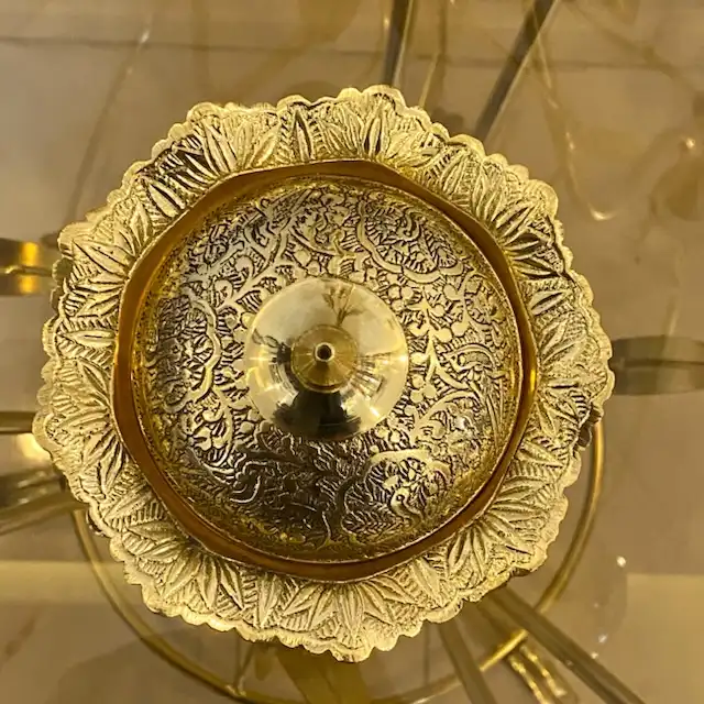 قندان برنجی مدل طاوس140031