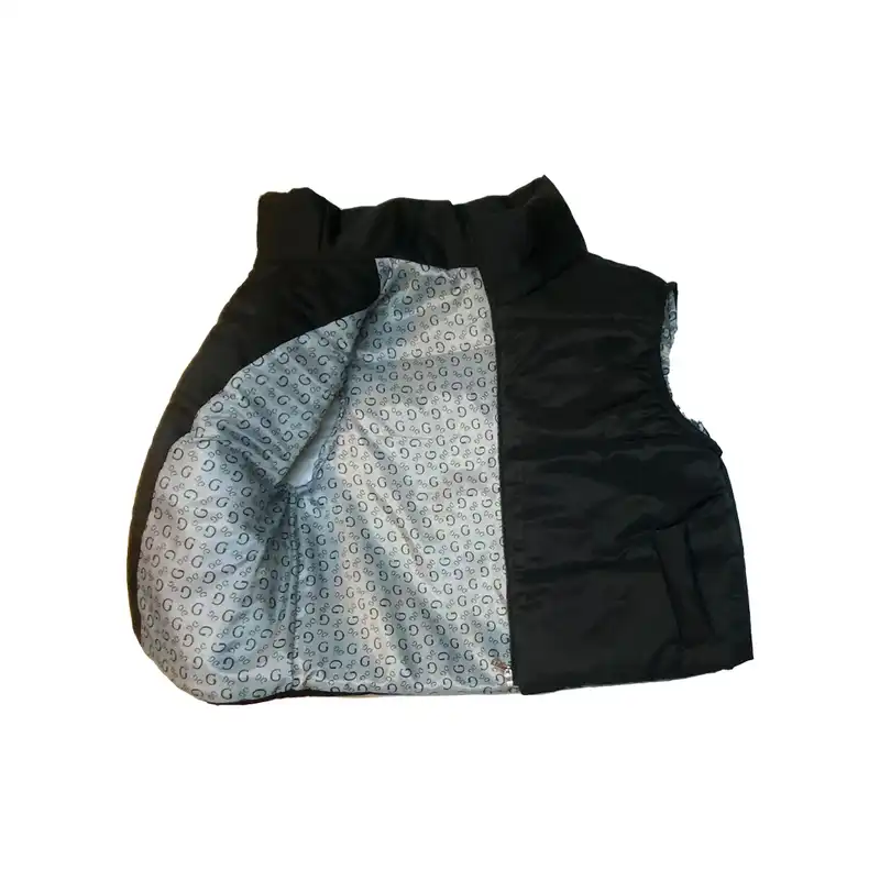 پافر زنانه مدل کراپ G رنگ مشکی