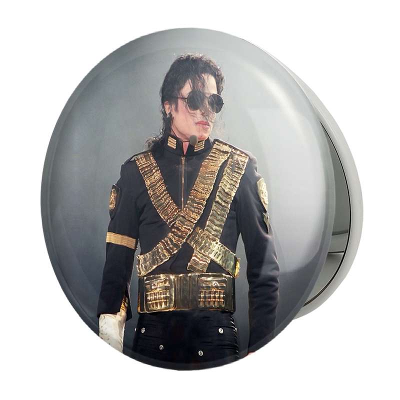 آینه جیبی خندالو طرح مایکل جکسون Michael Jackson مدل تاشو کد 19239 آینه جیبی خندالو طرح مایکل جکسون Michael Jackson مدل تاشو کد 19239