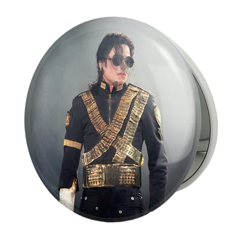 آینه جیبی خندالو طرح مایکل جکسون Michael Jackson مدل تاشو کد 19239 آینه جیبی خندالو طرح مایکل جکسون Michael Jackson مدل تاشو کد 19239