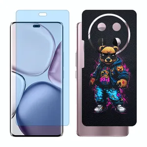 Glass Together model matte anti bluescreen protector suitable for Honor X9c mobile phone with back cover sticker