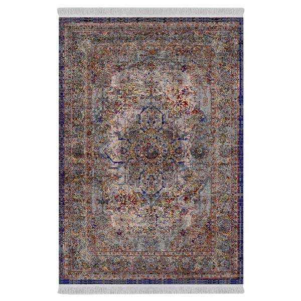 فرش پارچه‌ای دفه مدل فرشینه طرح مدرن کد 1006