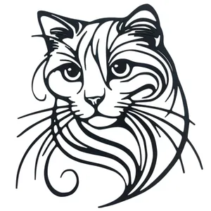 دیوار کوب مدل گربه