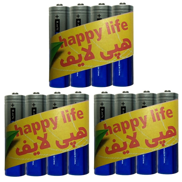 باتری قلمی هپی لایف مدل HL903 بسته 12عددی